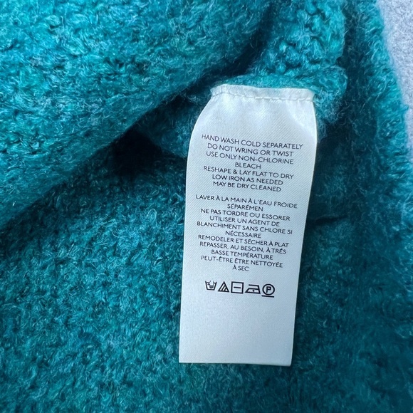 Free People Bradley Sweater Womens Medium Green Pullover Alpine Heather - Picture 12 of 14